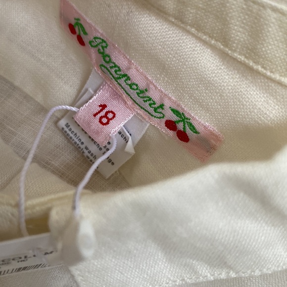 Bonpoint boys white linen dress shirt & cotton pants - Picture 12 of 16